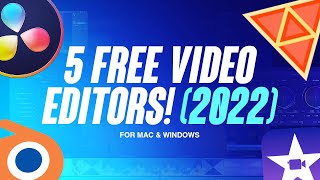 Top 5 BEST FREE Video Editing Software 2022! (No Watermarks)