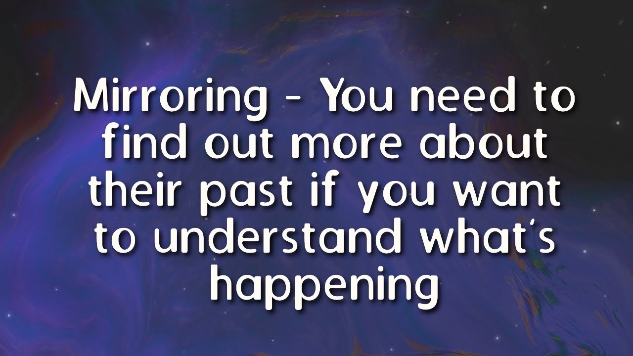 Зеркальное отражение — Чтобы понять, что происходит, вам нужно узнать больше об их прошлом.