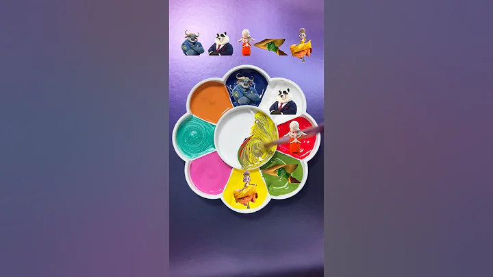 Zootopia 2 Color Mixing ✨💗 #shorts #colors #colormixing #Zootopia #judy #fyp #satisfying #nick