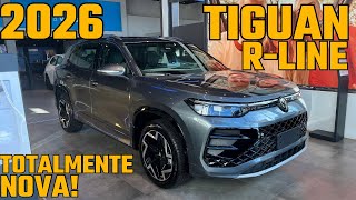 NOVA TIGUAN R-LINE 2026! Completíssima e mais potente! Avaliação completa 