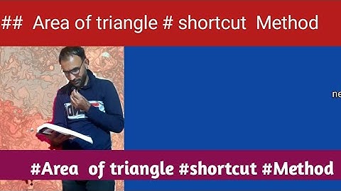 ##Area  of triangle#  Shortcut  Method #coordinate geometry #