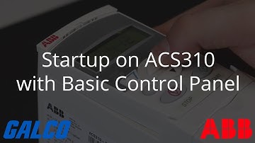 Basic Startup on ABB ACS310 General Purpose Drive with Basic Control Panel