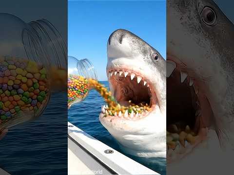 Giving Dessert To Great White Sharks Youtubeshorts Ytshorts Comedy