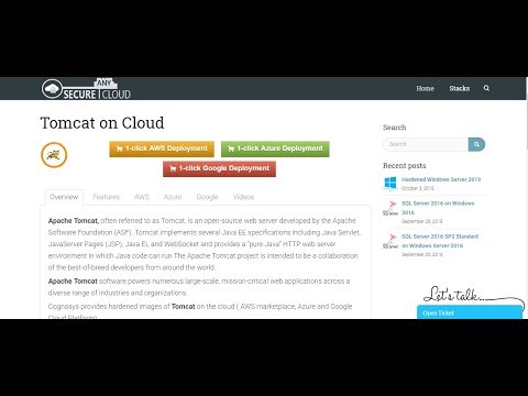Secured Tomcat on Ubuntu 14.04 LTS- Deploy on Azure , AWS and Google Cloud Platform.
