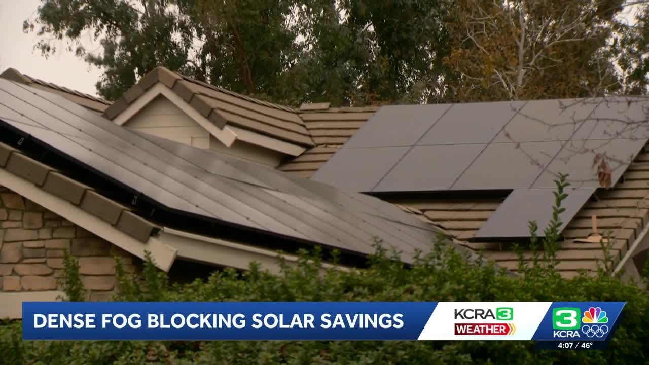 Gloomy weather in Sacramento raises energy bills for solar panel users