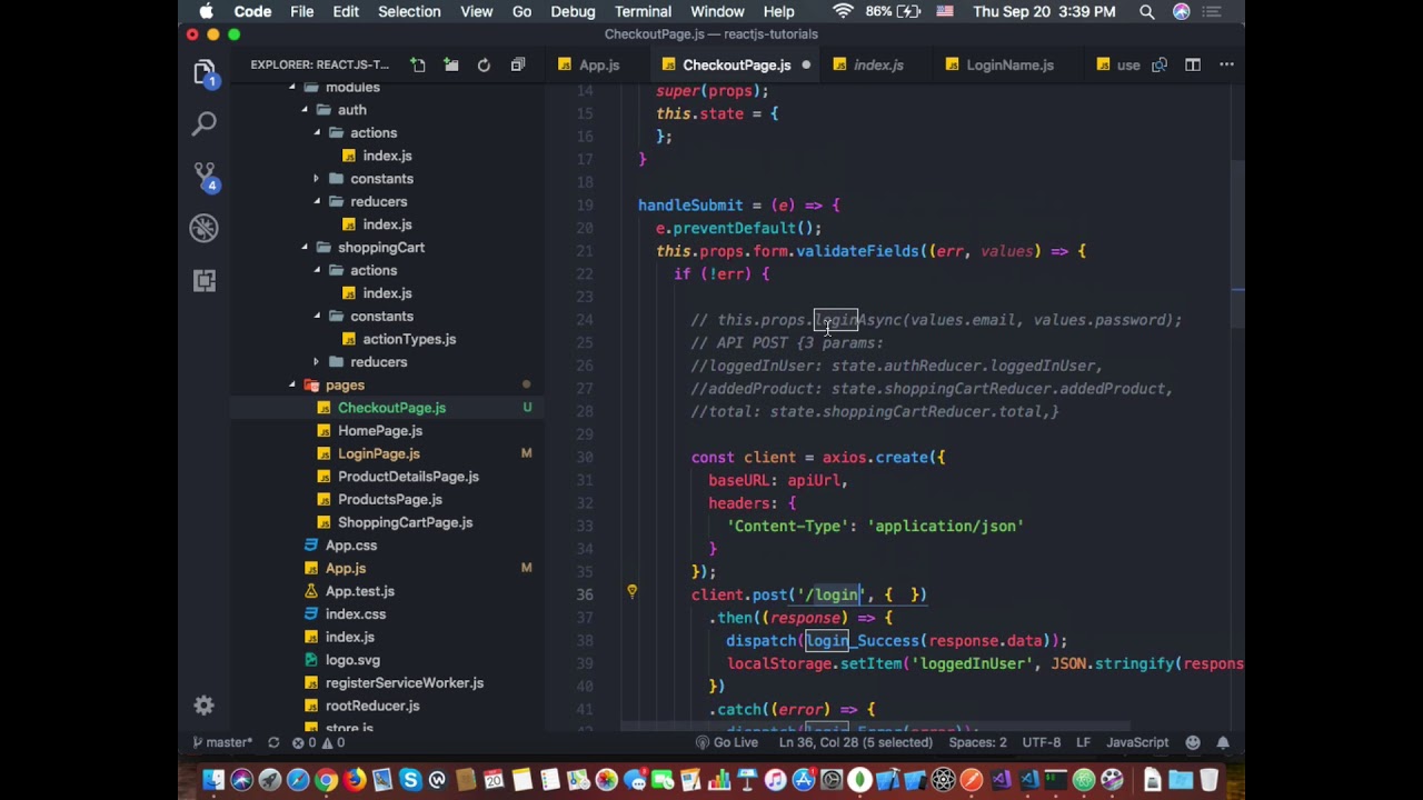 Reactjs - 14 Redux Post Orders - YouTube