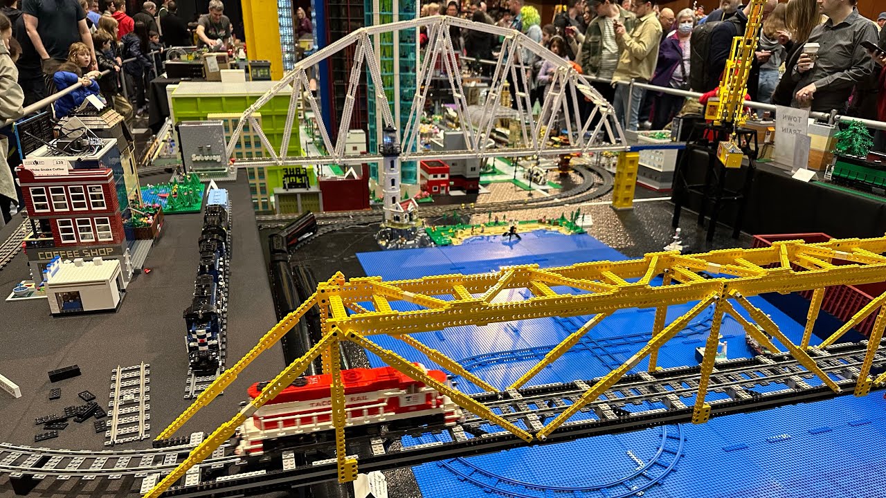 LEGO City, Bridge, And Train Layout - BrickCan 2023