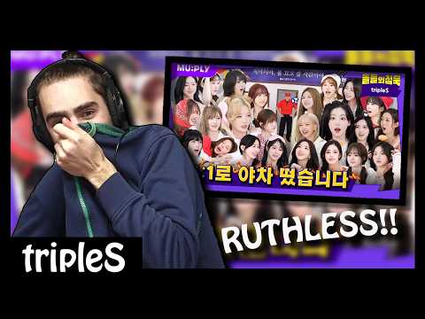 Reacting to PURE CHAOS - tripleS on Silence Of Idol