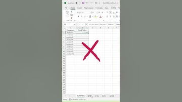 Quick Sum from Multiple Sheets🔥🔥 | #shorts #shortsvideo #excel