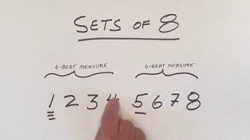 Count Music - Sets of 8 (video series 2.1.6)