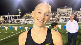 Charlotte Hopkins of Arcadia 1st Place Girls Invitational Mile at Meet of Champions Distance Classic
