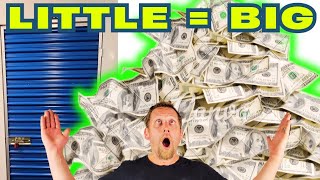 Famous BIG MONEY - small unit~ How to make CASH buying Storage Units!  Net Worth