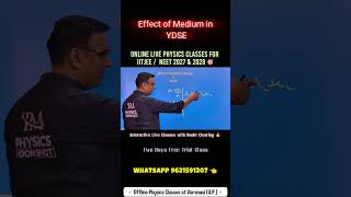 Effect of Medium in YDSE 🔥 | Why Fringe Width Changes?