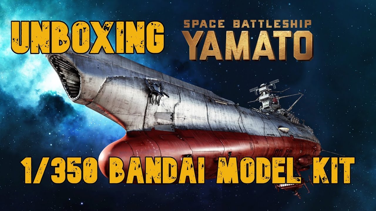 Bandai Space Battleship Yamato Starblazers 1/350 scale model unboxing.