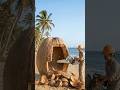 GIANT COCONUT TURNED INTO A LUXURY BEACH HOUSE 🥥🏝️