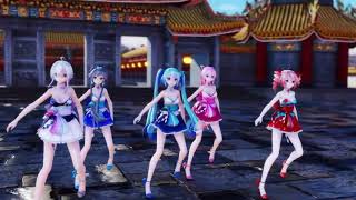 【MMD】~『Kimagure Mercy』~《feat:LukaMegurine/MikuHatsune/HakuYowane/TetoKasane》TDA巫女服五倍诱惑【1080P /60FPS】