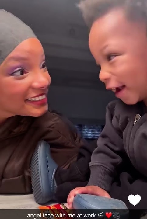 Cutest mother & son 😍 Halle & Halo😍 #ddg #halle #halo