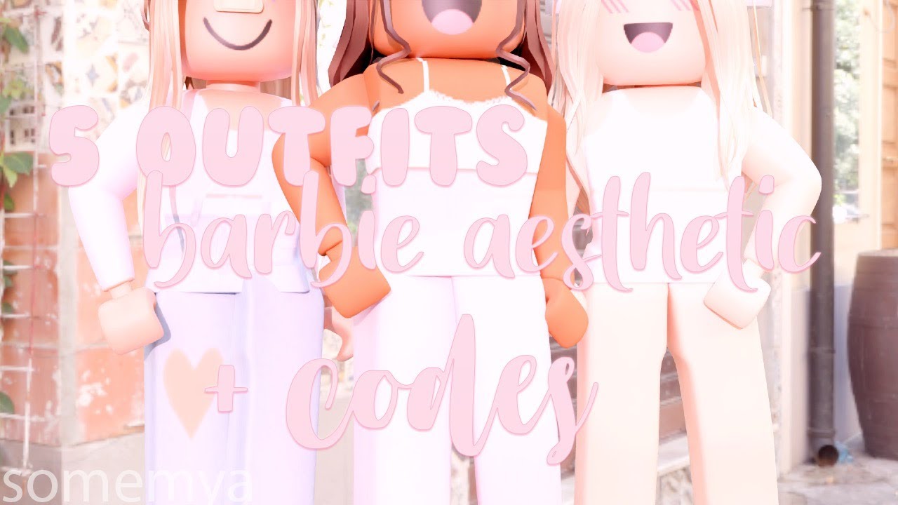 5 Pink Barbie Aesthetic Outfits Roblox With Codes Links ɞ Youtube - cute pink aesthetic roblox avatars