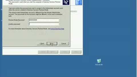 Windows Server 2003- Installing Active Directory