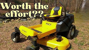$500 Cub Cadet Zero Turn Lawn Mower: ENGINE SWAP