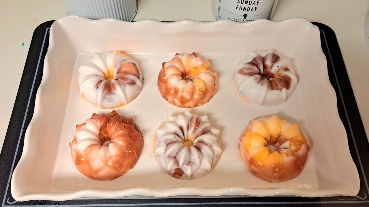 Tangerine Dream Bundt Cakes Melt and Pour soap bars YouTube