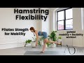 THE BEST Hamstring Flexibility Routine || FULLY GUIDED Ashley DeLeon Pilates Workout || No Equipment