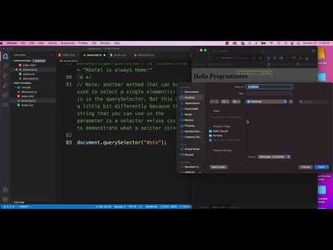 JavaScript for Beginners - Modifying CSS File and HTML Elements (querySelector)