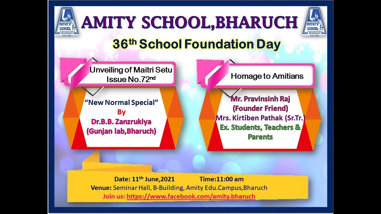 36th School Foundation Day YouTube