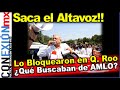 AMLO saca el altavoz!! Ejidatarios lo increparon rumbo a Mérida. ¿Qué buscaban?