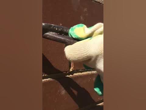 Расшивка швов кирпичной кладки - YouTube