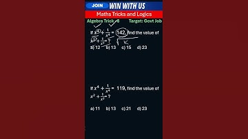 ఆల్జీబ్రా trick 8 || Special Algebra tricks in telugu for Railway exams and SSC exams #rrbalp2024