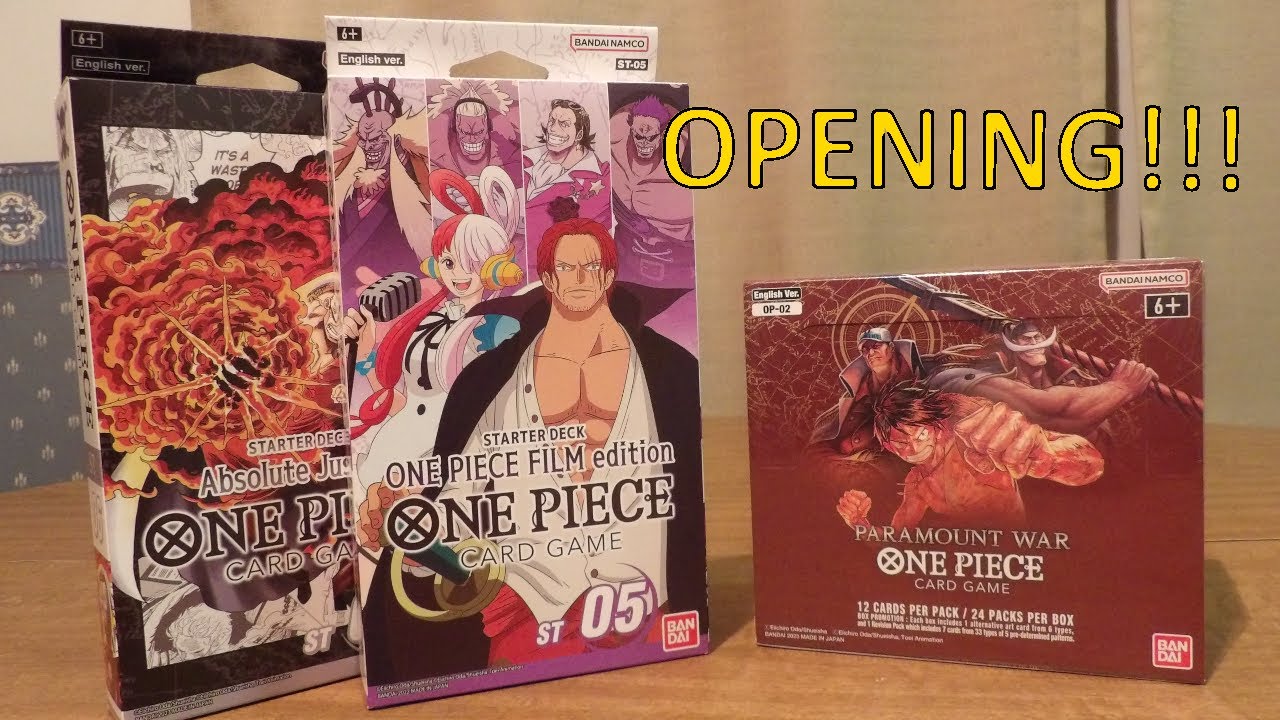 One Piece TCG PARAMOUNT WAR Booster Box Opening YouTube