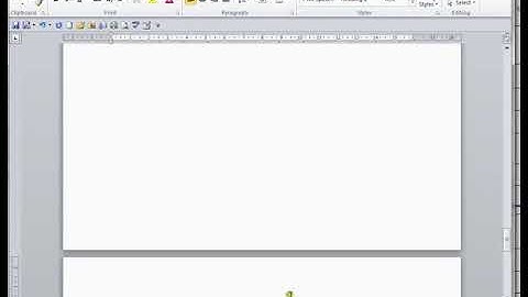Microsoft Word 2010 Video 6 Scroll Bars