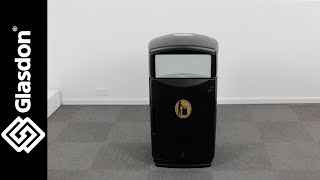 Glasdon UK | Demonstration | Futuro™ Litter Bin @GlasdonUKLtd