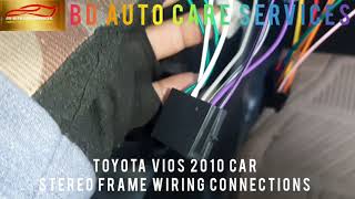 Toyota vios 1010 car  stereo wiring connections