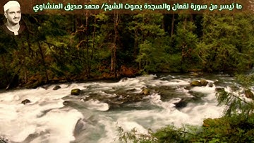 ما تيسر من سورة لقمان والسجدة بصوت الشيخ/ محمد صديق المنشاوي "آخر ما قرأ الشيخ"