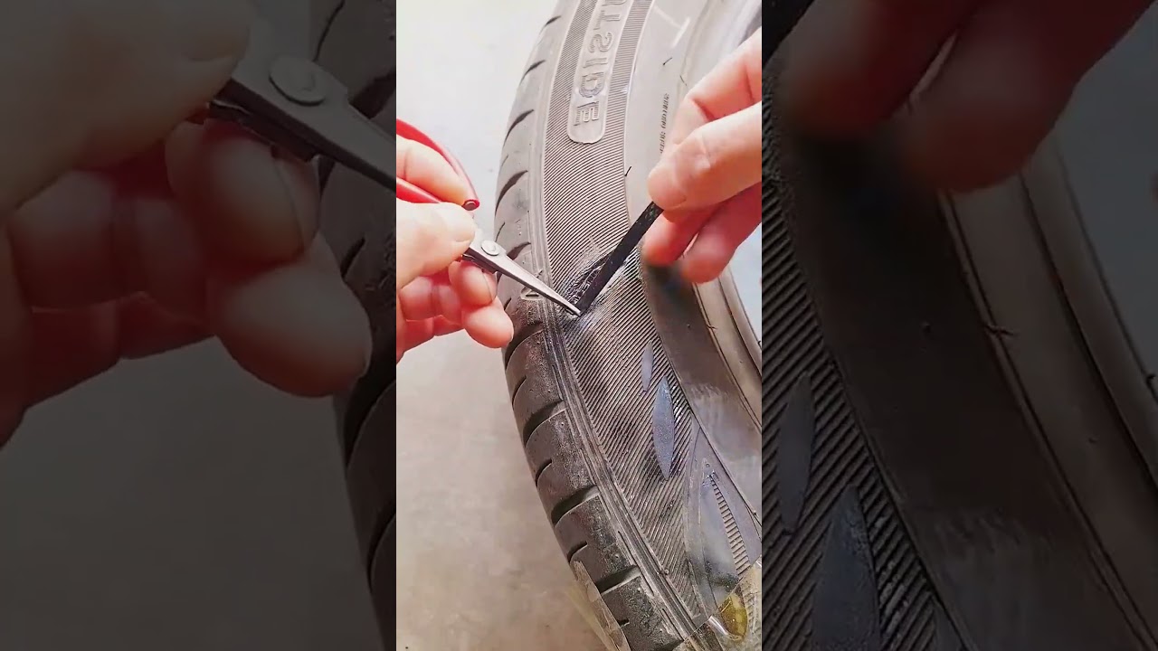 Tire groove repair process- Good tools and machinery make work easy