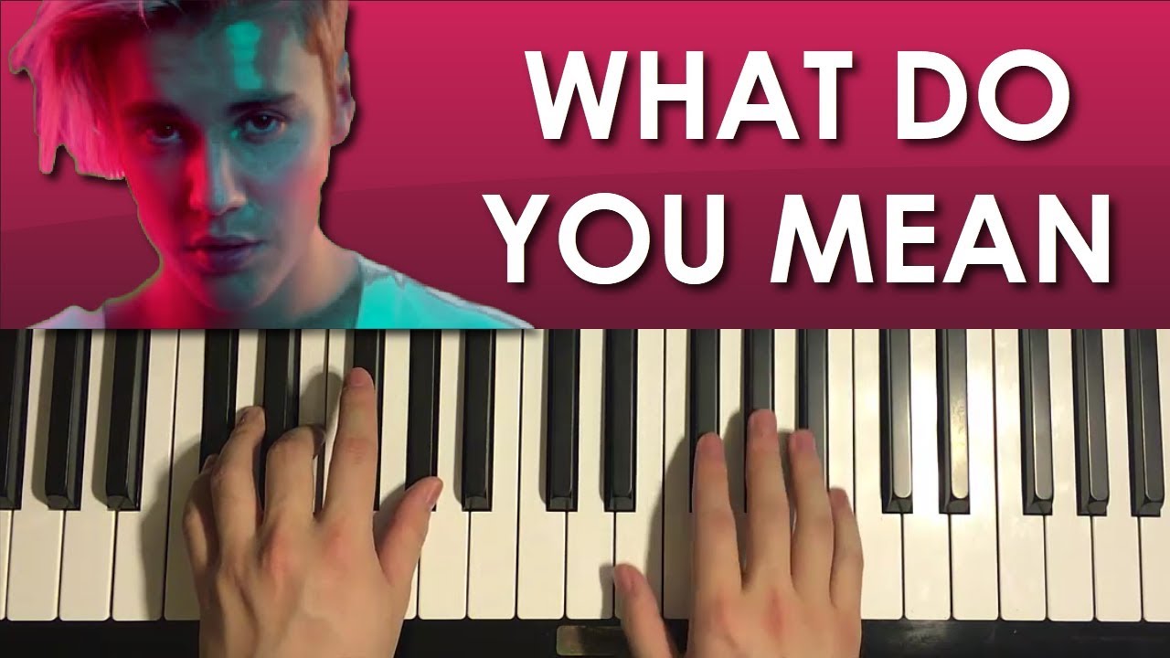HOW TO PLAY - Justin Bieber - What Do You Mean (Piano Tutorial Lesson)