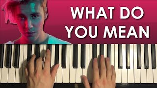 HOW TO PLAY - Justin Bieber - What Do You Mean (Piano Tutorial Lesson) screenshot 3
