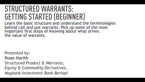 Structure warrants: getting started (beginner)