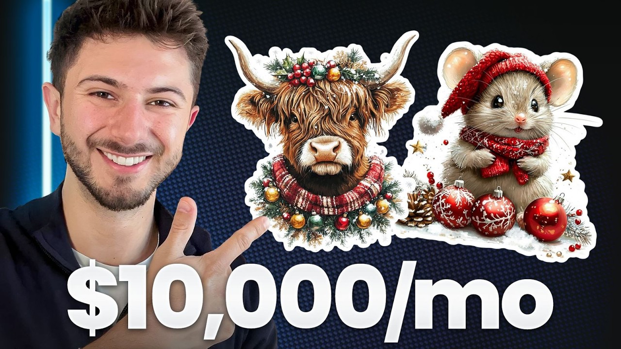 Зарабатывайте 10 тыс. долларов в месяц, продавая сезонные ИИ-клипарты (руководство по цифровым пр...