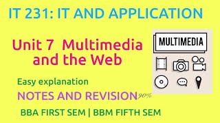 unit 7 multimedia and the web |It and application |BBA FIRST BBM FIFTH SEMESTER |TU| HAMRO EDUCATION screenshot 1