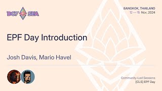 EPF Day Introduction | Devcon SEA