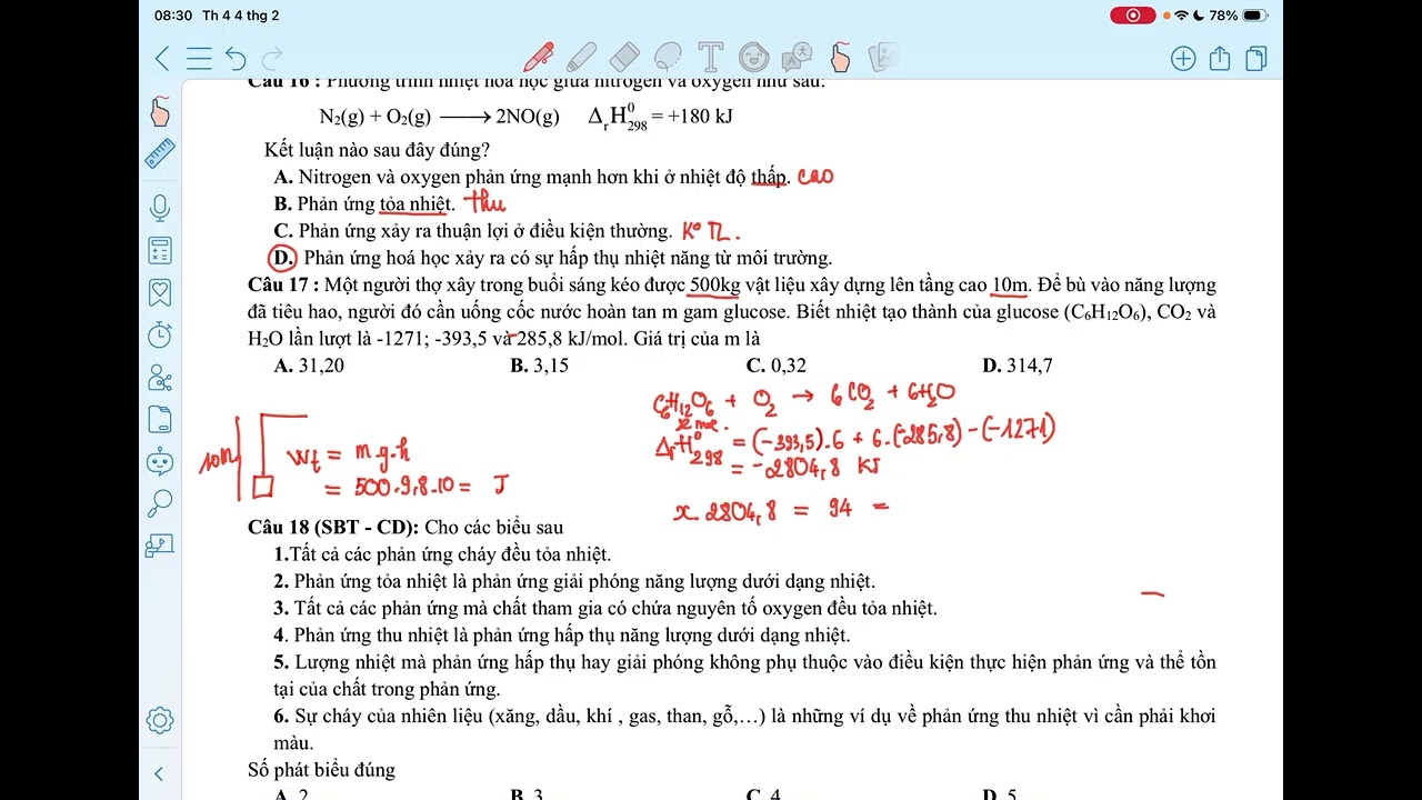 [HOÁ 10 - 2K10 ] SỬA ĐỀ ÔN CHƯƠNG 5 Đề 01