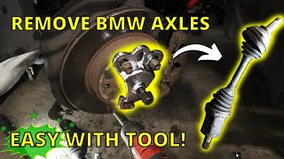 How To Remove Bmw Axlescv Shafts