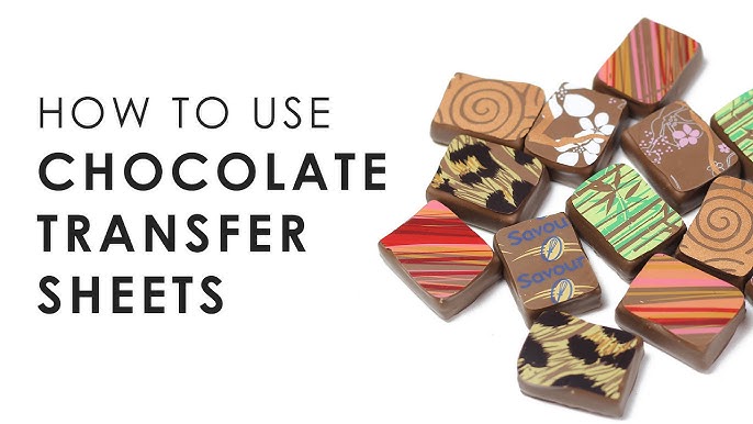 How to use chocolate transfer sheets