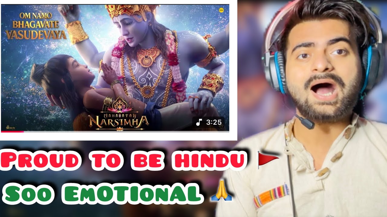 Om Namo Bhagavate Vasudevaya I Mahavtar Narsimha Song ReactionI Lleo ink