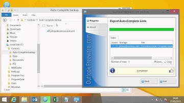Export or Backup Outlook Auto-Complete List Cache