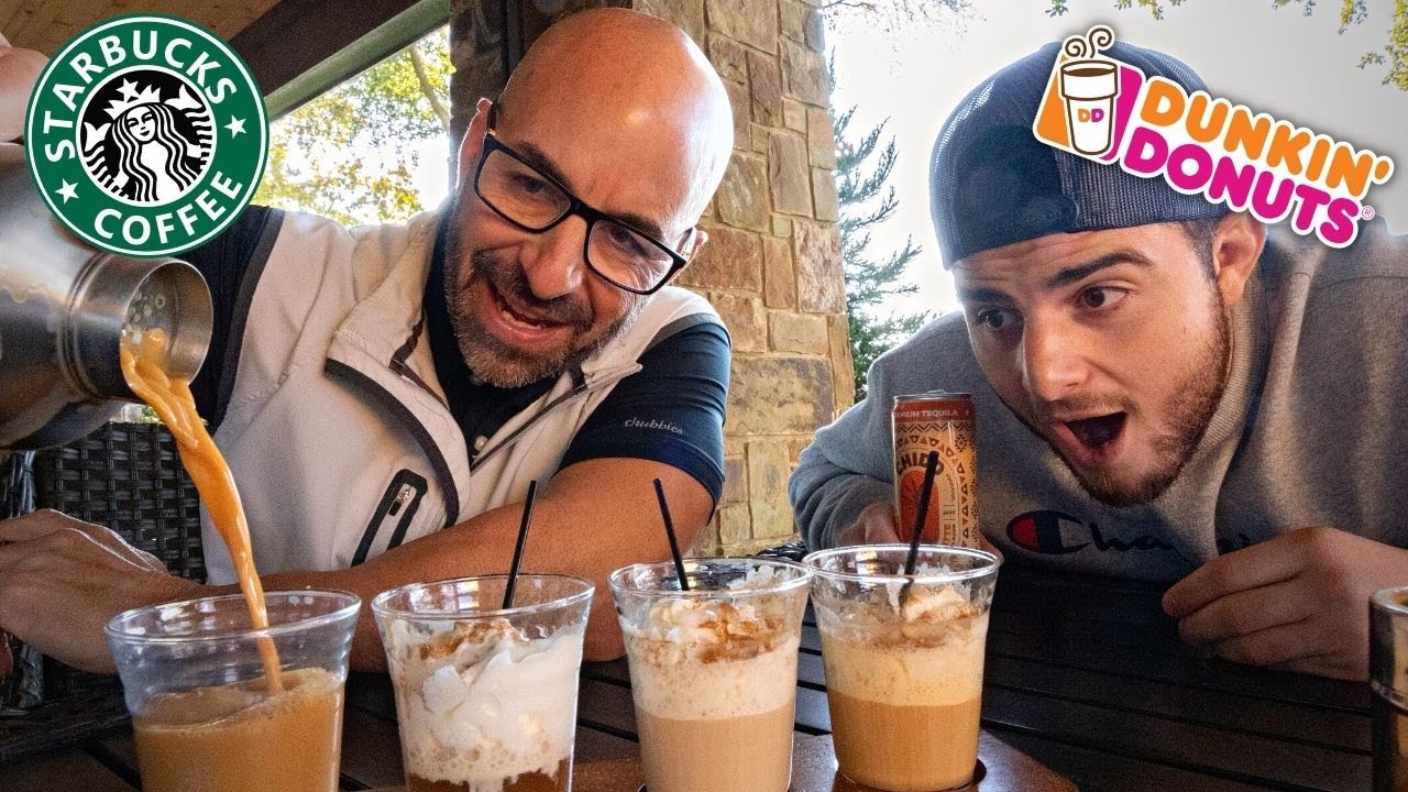 Dunkin and Starbucks make pumpkin spice cocktails now?! || Johnny Drinks