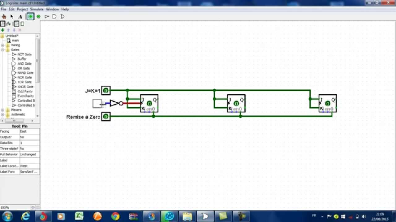 électronique numérique compteur modulo 8, compteur modulo 16